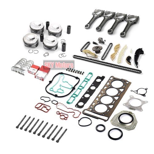 Overhaul Oversize Pistons Gaskets Con rods Kit Φ23mm For AUDI VW Tiguan