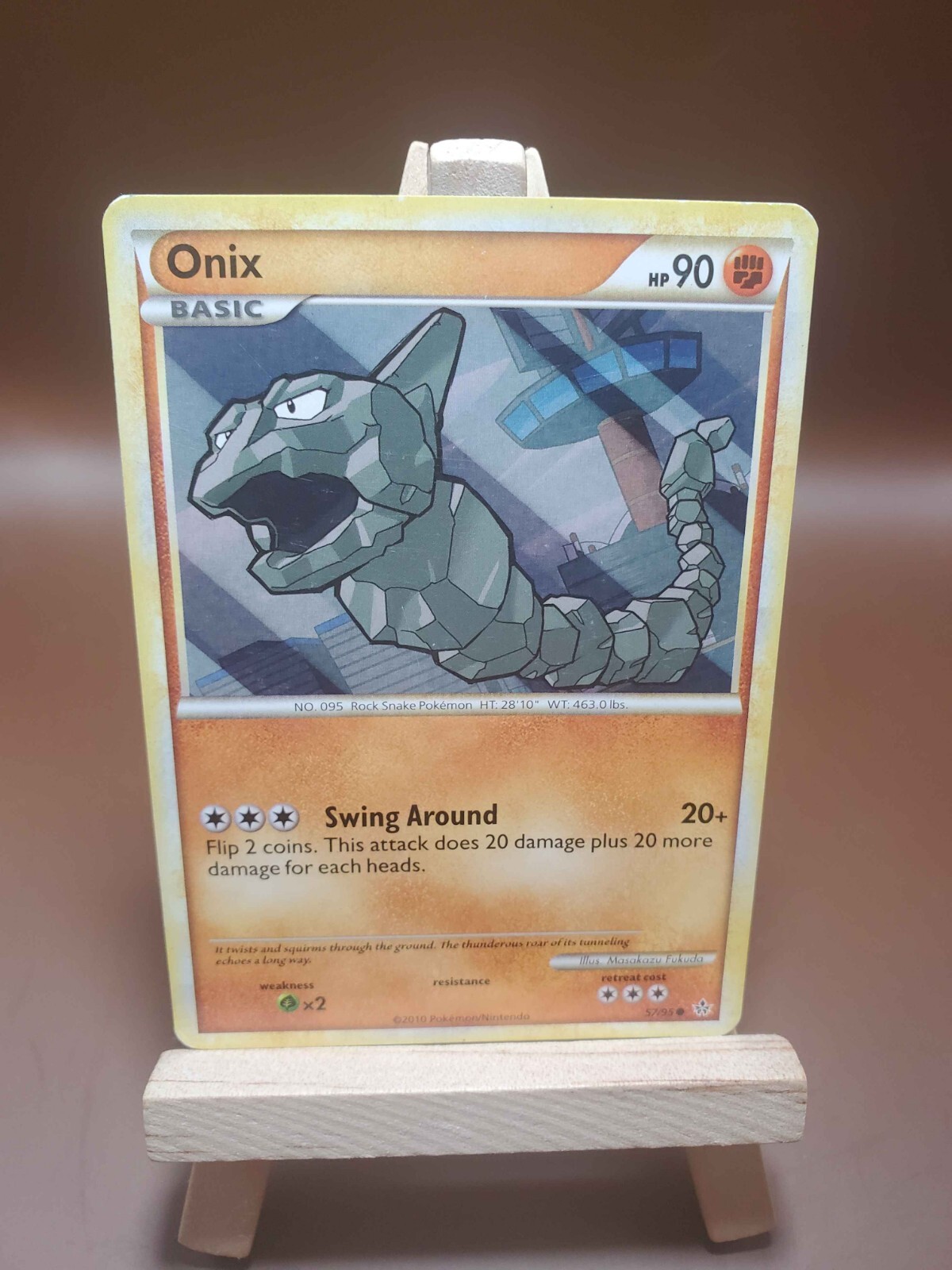 HP Onix 57/95 Unleashed Pokemon Common Regular