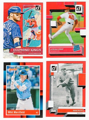 2022 Donruss Baseball RED /2022 Parallels - Complete Your Set ~ You Pick!