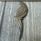 Vintage Parrot Silver Tone Silhouette Costume Jewelry Pin 2.25"
