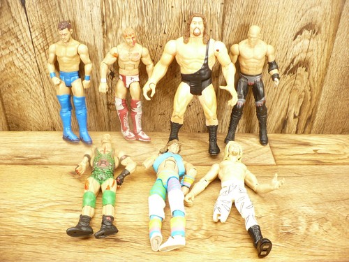 7-WWE AEW Wrestling Action Figures PARTS OR REPAIR ONLY