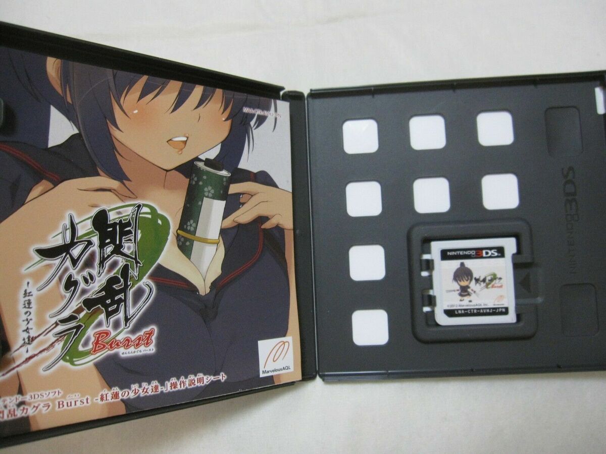 USED Nintendo 3DS Senran Kagura Burst Guren no Shoujotachi 01963 JAPAN  IMPORT