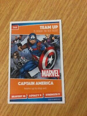 Number 144 Captain America Sainsburys Disney Heroes Cards 2019