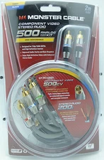 Monster Cable MC 500CVA 2 meter Component And Stereo Audio Kit 500cv-200i
