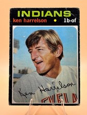 1971 Topps Ken Harrelson #510 PR Crease