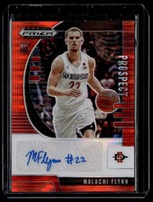 Malachi Flynn Basketball Panini #PA-MF Prospect Autographs Orange Pulsar AUSN