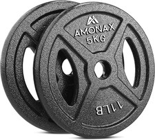 Set Di Dischi Pesi, Pesi Ghisa Dischi Palestra Da 2,5Kg, 5Kg, 10Kg per Barre Oli