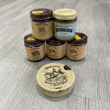 PROPERT'S ENGLISH BOOT CREAM Lot of 6 Shoe Mahogany Cordovan Leather Care