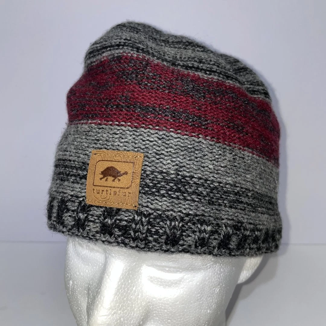 Turtlefur Lambswool Fleece Striped Aztec Beanie
Opens in a new window or tab