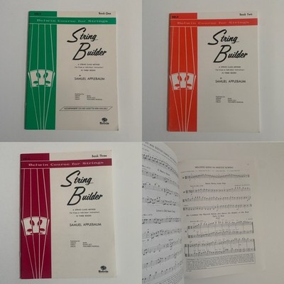 String builder Violin Belwin Course For Strings Book 1, 2, 3 By Samuel Applebaum