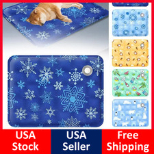 Pet Cooling Gel Mat Self Cooling Cushion Pad Summer Hot Weather Sleeping Bed Dog