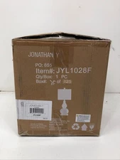 Jonathan Y Anya 20.5 in. Navy Table Lamp with Brass Accents