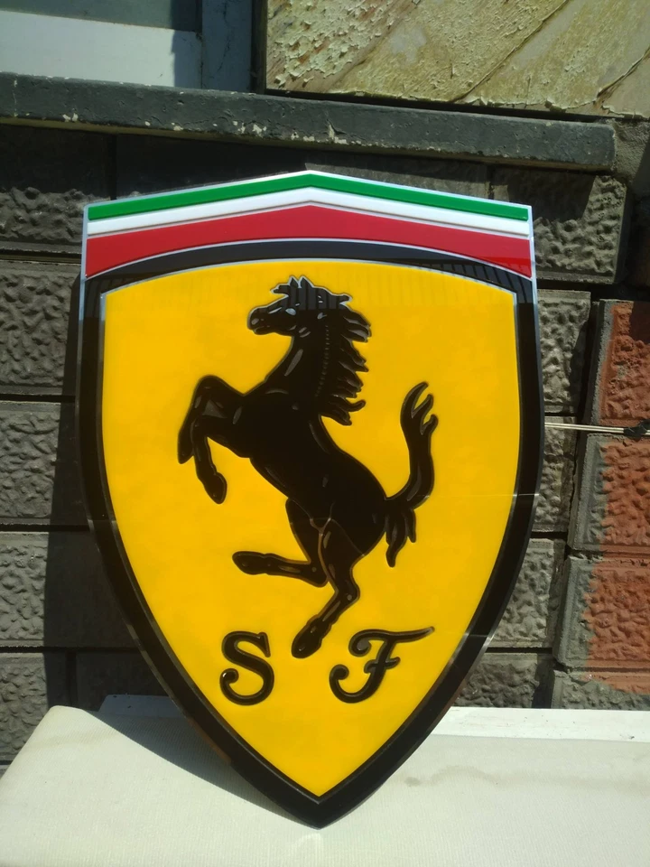 Ferrari duvar tabelası, Ferrari металлический dekoru, Ferrari garaj tabelası 27,5 дюйма - Изображение 4 из 4