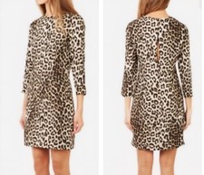$595 NWT Rag & Bone USA MADE Leopard Dress 100% Silk Animal Print 8 Back Keyhole