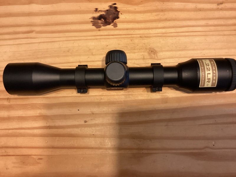 Nikon Prostaff Rimfire 22LR 4x32 Scope with Dovetail Rings