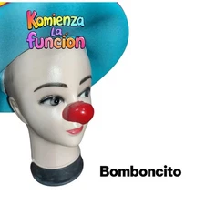 Mexican Professional Glossy Red Clown Nose Plastic Nariz Payaso Made In Mexico