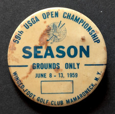 vtg - PGA TOUR golf badge - 1959 U.S. OPEN - ...