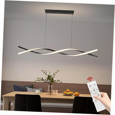 Moderneilinghandelier Light, Acrylic Anti Flicker Pendant Lamp with 47IN C