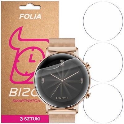 3x Schutzfolie für Huawei Watch GT 2 42 mm Bizon Displayschutzfolie Folie FIlm
