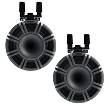 Kicker KMTC9 Marine Audio Charcoal 9" Speaker Boat Tower Horn Pair 44KMTC94C New