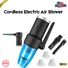Compressed Air Duster Cordless Electric Air Blower for PC Keyboard Computer