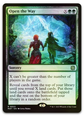 Open the Way #23 (Foil) (NM) March of the Machine MAT Magic MTG