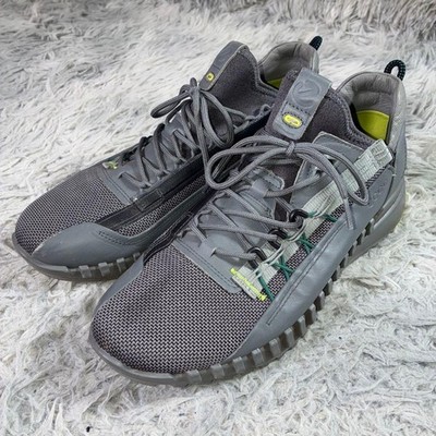 Ecco Zip Flex M Sneakers Nubuck Green Gray 26.5cm Pre-Owned