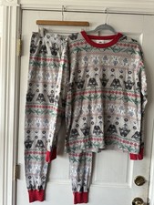Hanna Anderson Adult Size Large Star Wars Fair Isle Christmas Pajamas EUC