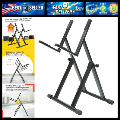 Stage Rocker Heavy Duty Amp Stand for Guitar and Bass, Stable 64° A-Frame Suppor