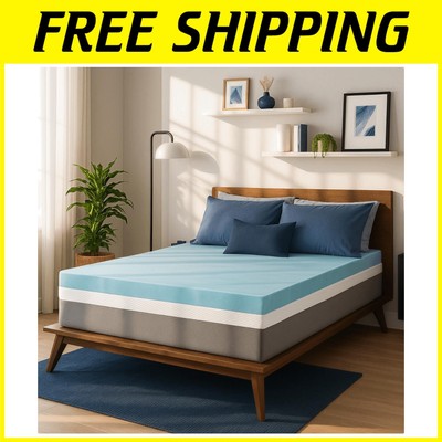 CertiPUR-US Certified 2-Inch Cooling Memory Foam Topper   Sleep Better Tonight