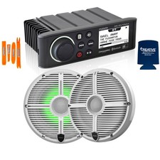 Fusion MS-RA70NSX Marine Stereo with Wet Sounds 6.5" RGB Lighting Speakers