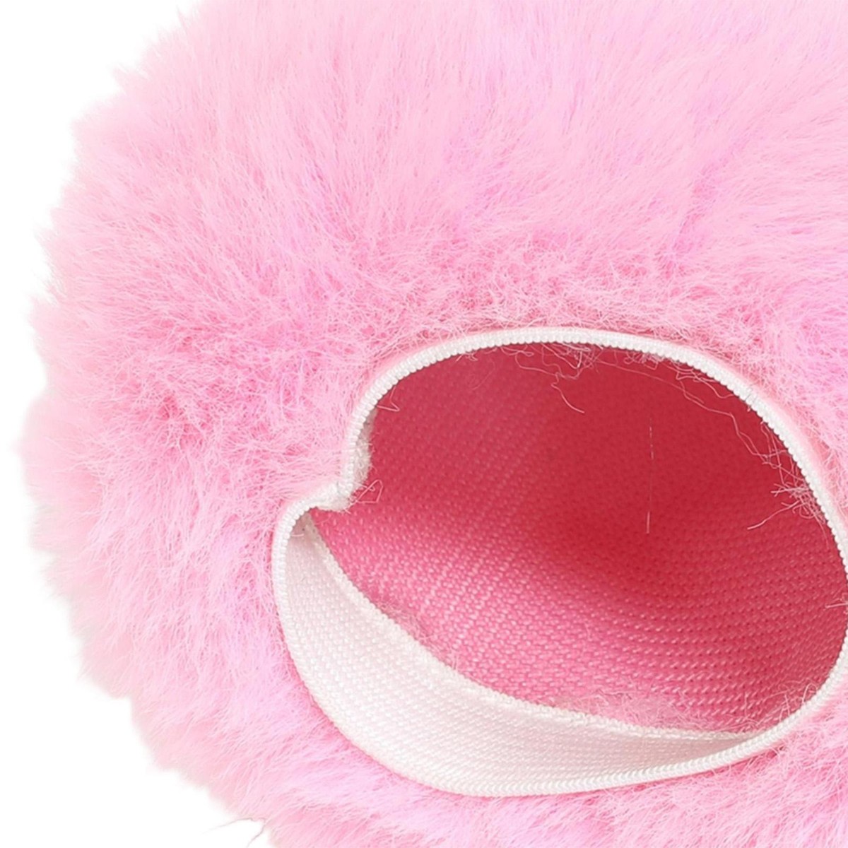 Furry Windscreen Mic Cover Pink Reduce Wind Noise Outdoor Mic
