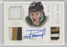 2013 Panini National Treasures Rookie NHL Gear 47/75 Antoine Roussel Auto 0n64