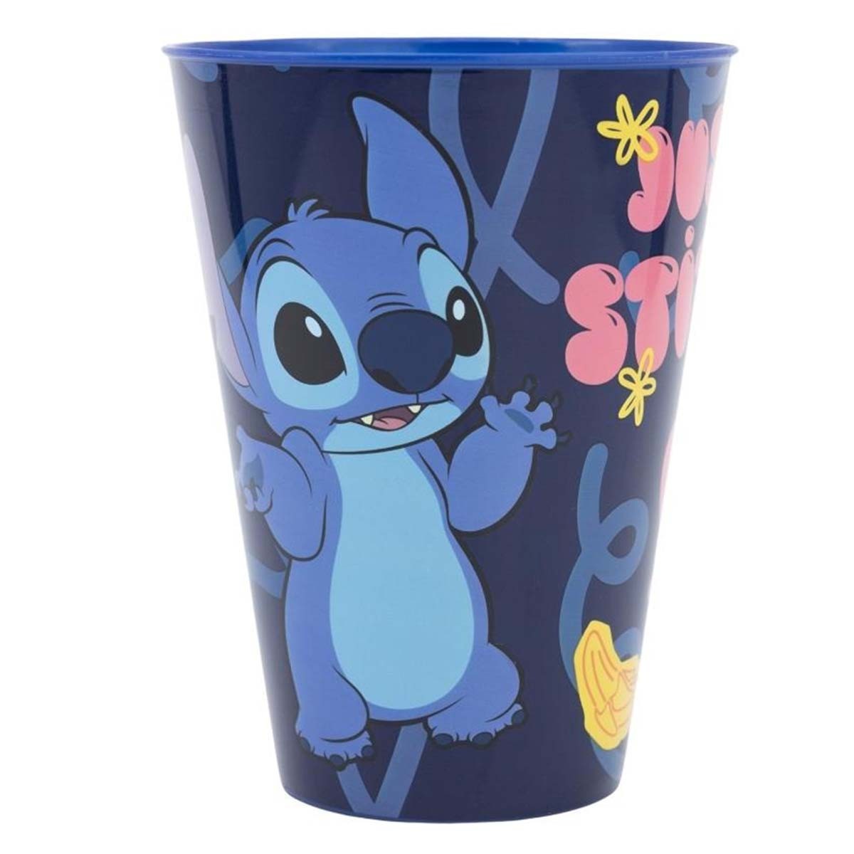 Gobelet Stitch Disney antichoc 430 ml bleu pour éviter les verres cassés