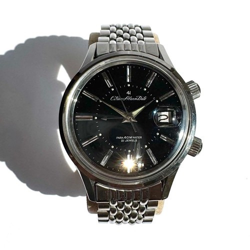 Citizen Alarm Date Alds 51301-Y Vintage St. Acier Manuel Automatique Montre Auth - Photo 1 sur 10
