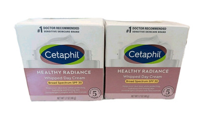 2 PACK Cetaphil Healthy Radiance Whipped Day Cream SPF 30 O6/25