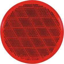 Optronics Replacement Round Reflector - Red RE-21RS