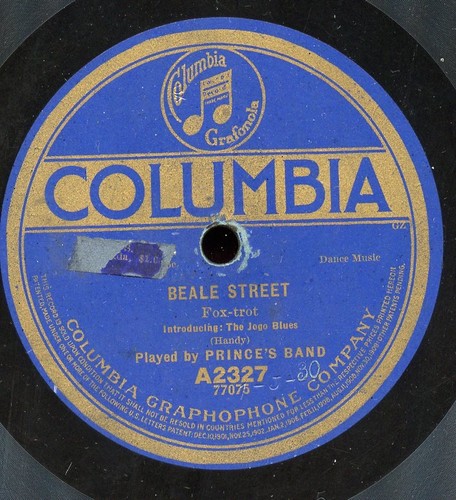 78 Jazz Fox Trot Prince's Band Beale Street & Lilly of the Valley ...