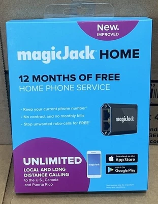NEU MagicJack Home VoIP Adapter unbegrenzt USA & Kanada 12 Monate kostenloser Service - Bild 1 von 4