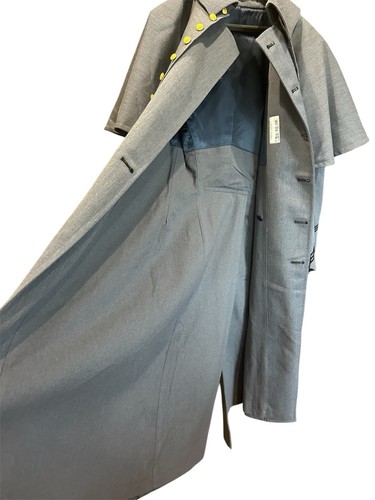 West Point Men’s Gray Double Breasted Cape Military Coat Cadet Store VTG USMA - Picture 4 of 7