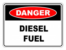 Danger Diesel Fuel Sticker Weatherproof Bumper Vinyl Decal