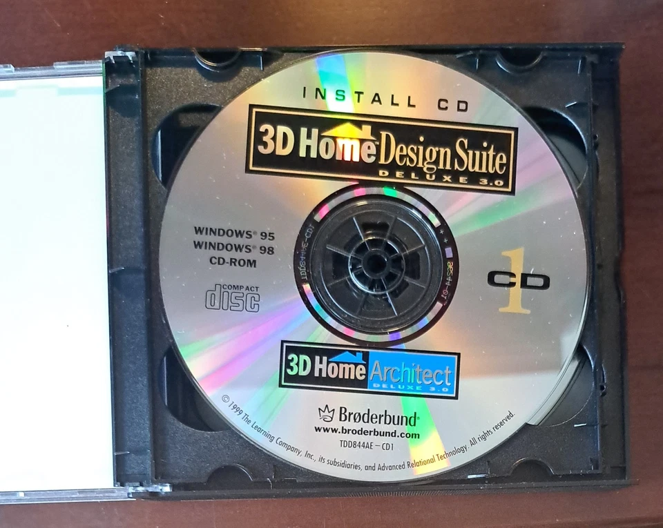 3D Home Design Suite Deluxe, 1999 6-cd Set, PC - Image 2 of 4