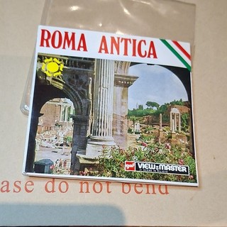'72 Ancient Rome VIEWMASTER Reels Booklet/Sleeve View Master C 035 Italian Issue
