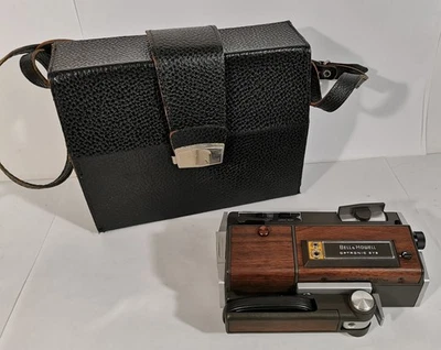 ANCIENNE CAMERA BELL & HOWELL MODÈLE 442PS + ÉTUI - VINTAGE CAMERA - Photo 1/4
