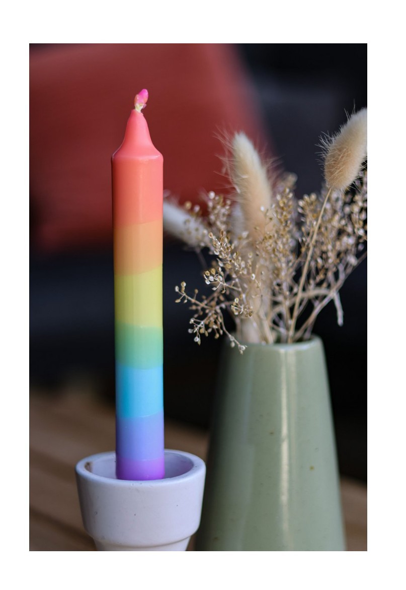 Regenbogen Stabkerzen