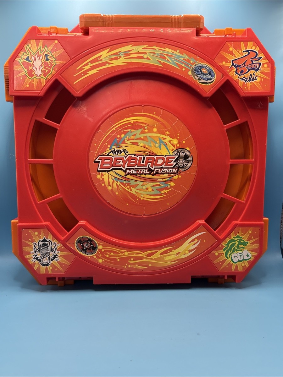 Beyblade Metal Fusion Folding Travel Battle Arena Stadium Carrying Case  Red