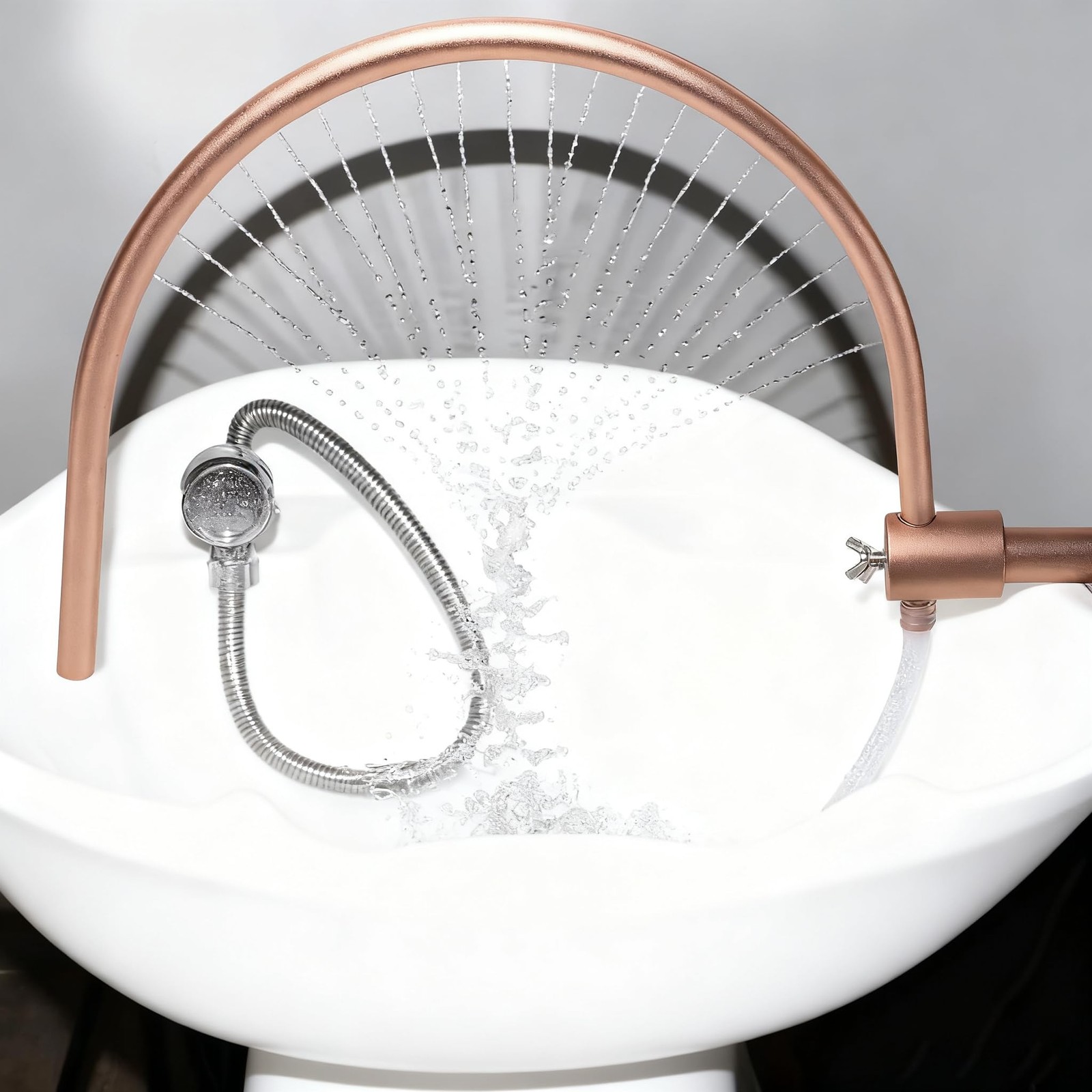 With Pumb, Adjustable Shampoo Bowl