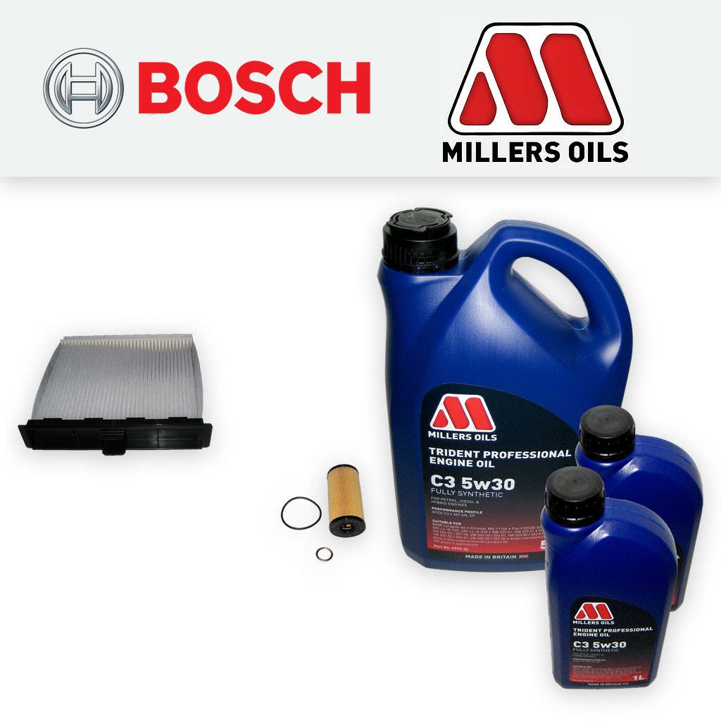 SERVICE KIT for RENAULT SCENIC II 2.0 DCI MANUAL OIL CABIN FILTER +OIL 2005-2009