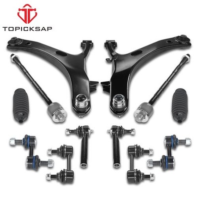 12Pc Front Lower Suspension Control Arm Tie Rod For 2005-2009 Legacy Outbcak