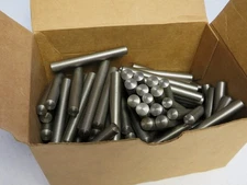 5 ) # 7X3 TAPER PINS STEEL 0.3566" SMALL END,0.409" LARGE END,3" OAL MADE IN USA